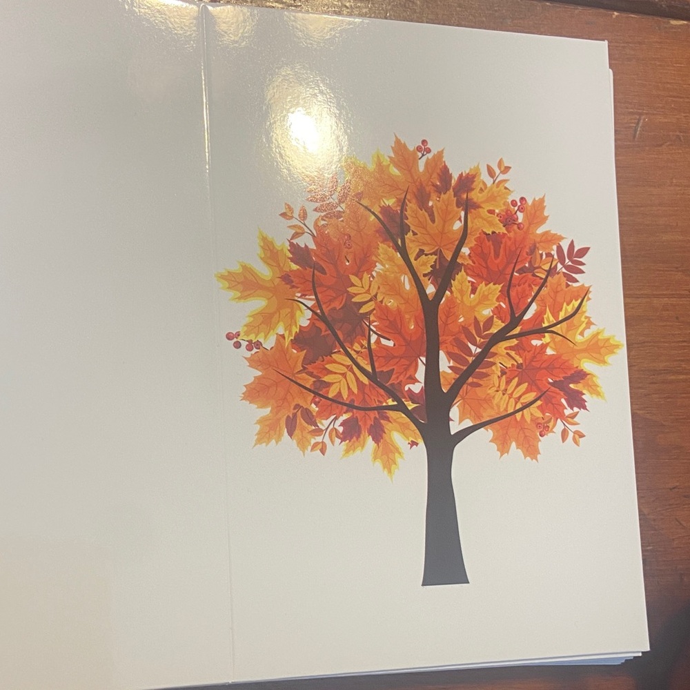 Autumn Tree Greeting Cards Set - Picture 4 of 6
